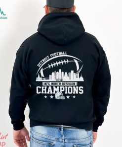 Detroit Football Skyline 2023 NFC North Champions Shirt