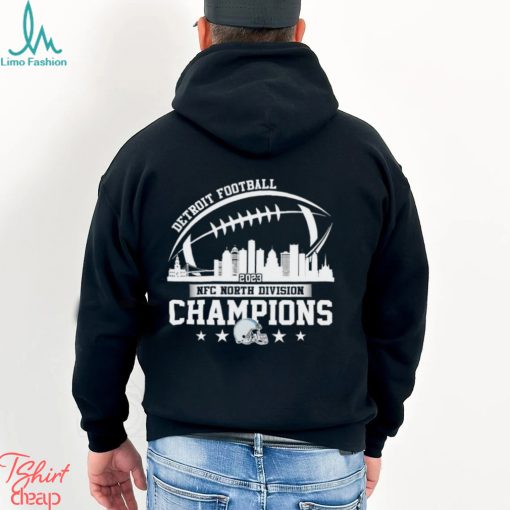 Detroit Football Skyline 2023 NFC North Champions Shirt
