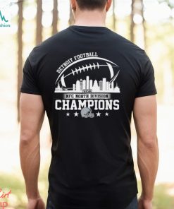 Detroit Football Skyline 2023 Nfc North Champions Tee Shirts
