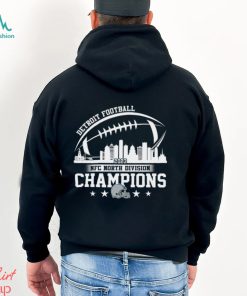 Detroit Football Skyline 2023 Nfc North Champions Tee Shirts
