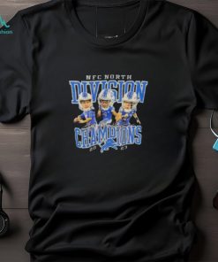 Detroit Lions 2023 NFC North Division Champions Big Head Players Signatures Essentials T Shirt