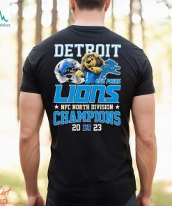 Detroit Lions 2023 NFC North Division Champions Roary Mascot One Pride Shirt