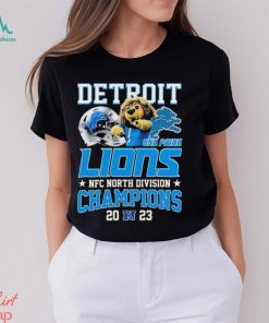 Detroit Lions 2023 NFC North Division Champions Roary Mascot One Pride Shirt