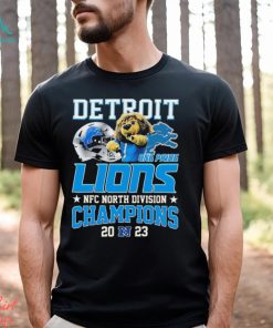 Detroit Lions 2023 NFC North Division Champions Roary Mascot One Pride Shirt