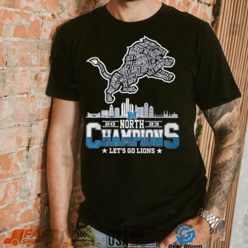 Detroit Lions 2023 Nfc North Champions Let’s Go Lions shirt