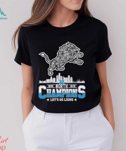 Detroit Lions 2023 Skyline North Champions Let’s Go Lions Shirt