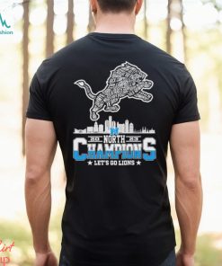 Detroit Lions 2023 Skyline North Champions Let’s Go Lions Shirt