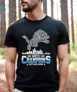 Detroit Lions 2023 Skyline North Champions Let’s Go Lions Shirt
