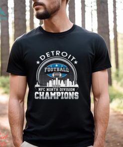 Detroit Lions American Football 2023 Nfc North Champions Skyline Tshirt