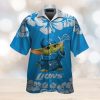 Chicago Bears Baby Yoda Short Sleeve Button Up Tropical Hawaiian Shirt