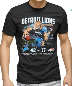 Detroit Lions Beat Denver Broncos 42 17 Finals Score Shirt