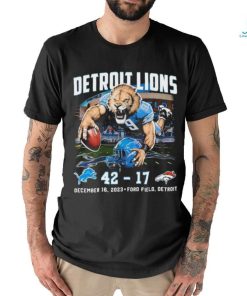 Detroit Lions Beat Denver Broncos 42 17 Finals Score Shirt