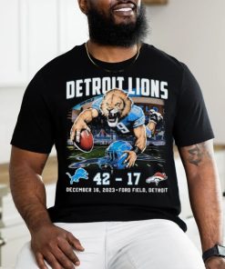 Detroit Lions Beat Denver Broncos 42 17 Finals Score Shirt