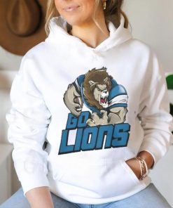 Detroit Lions Football Go Lions Mascot T Shirt