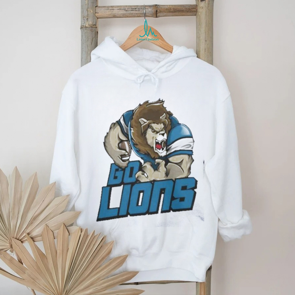 Detroit Lions Football Go Lions Mascot T Shirt Detroit Lions Football Go Lions Mascot T Shirt