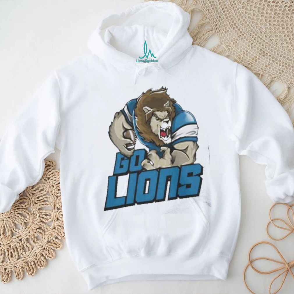 Detroit Lions Football Go Lions Mascot T Shirt Detroit Lions Football Go Lions Mascot T Shirt