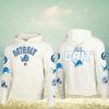 Detroit Lions Football Mascot Full Black Design 3D Hoodie