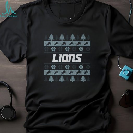 Detroit Lions Holiday Christmas Tree T Shirt