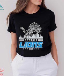 Detroit Lions Logo Players Name 2023 Skyline Shirt