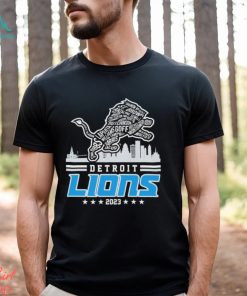 Detroit Lions Logo Players Name 2023 Skyline Shirt