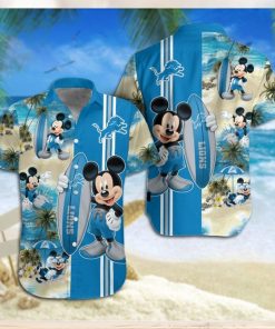 Detroit Lions Mickey Mouse Hawaiian Shirt