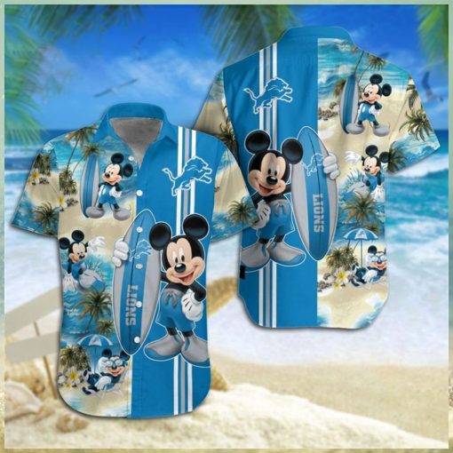 Detroit Lions Mickey Mouse Hawaiian Shirt