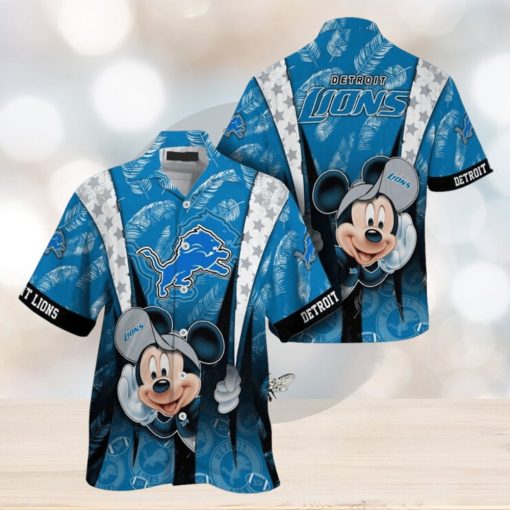 Detroit Lions Mickey Mouse NFL Hawaiian Shirt