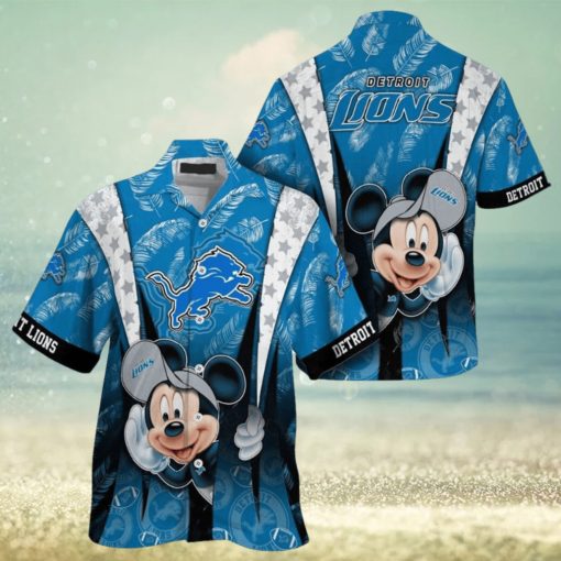 Detroit Lions Mickey Mouse NFL Hawaiian Shirt