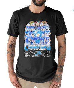 Detroit Lions NFC North Champions 2023 Signatures T Shirt