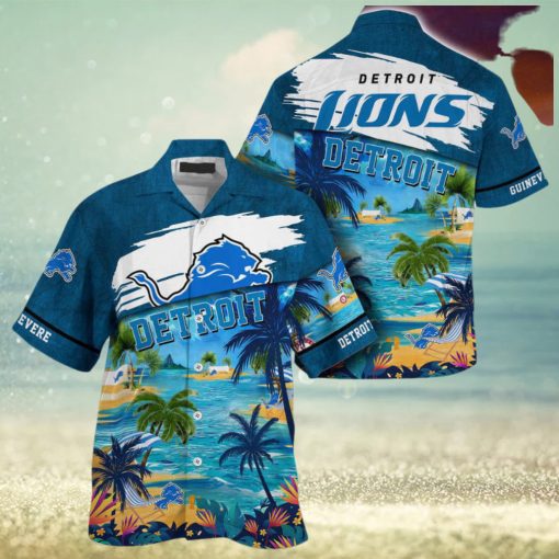 Detroit Lions NFL Customized Summer Hawaii Shirt For Sports Fans