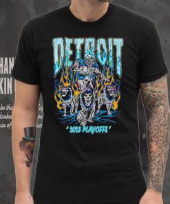 Detroit Lions NFL Football 2023 PLayoffs fire shirt