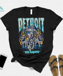 Detroit Lions NFL Football 2023 PLayoffs fire shirt