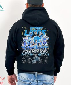 Detroit Lions NFL Team 2023 NFC North Division Champions Signatures Shirt