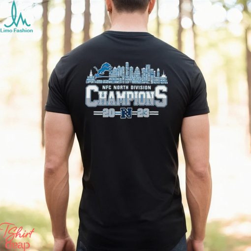 Detroit Lions Name Skyline NFC North Division Champions 2023 Shirt