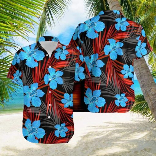 Detroit Lions New Design 3D Flower Hawaiian Shirt For Men Women