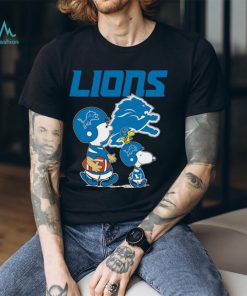 Detroit Lions Peanuts Snoopy Charlie Brown And Woodstock T shirt