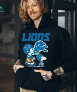 Detroit Lions Peanuts Snoopy Charlie Brown And Woodstock T shirt