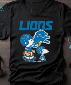Detroit Lions Peanuts Snoopy Charlie Brown And Woodstock T shirt