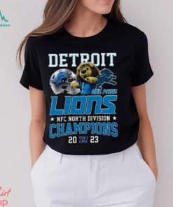 Detroit Lions Roary Mascot NFC North Division Champions 2023 One Pride Essentials T Shirt