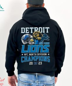Detroit Lions Roary Mascot NFC North Division Champions 2023 One Pride Essentials T Shirt