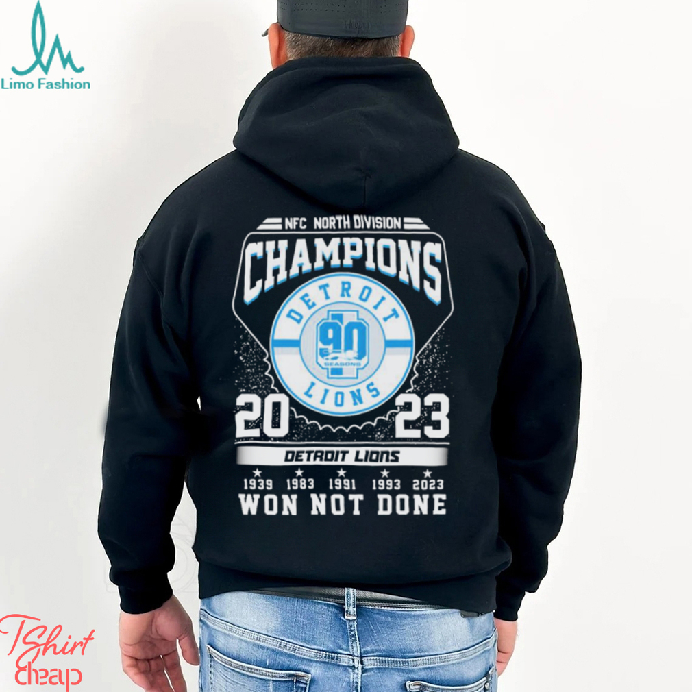 Detroit Lions Won Not Done 5 Time NFC North Champions Shirt Detroit Lions Won Not Done 5 Time NFC North Champions Shirt