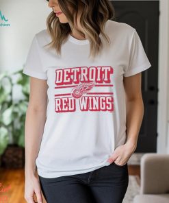Detroit Red Wings Champion Tri Blend Dual Stripe Long Sleeve T Shirt