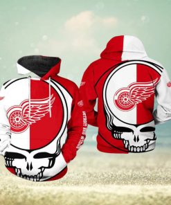 Detroit Red Wings Grateful Dead 3D Printed Hoodie