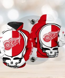 Detroit Red Wings Grateful Dead 3D Printed Hoodie