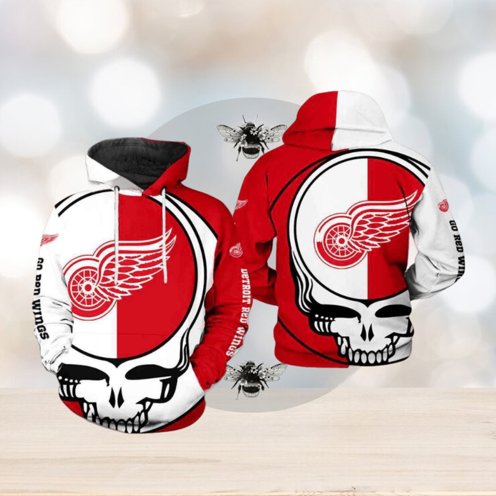 Detroit Red Wings Grateful Dead 3D Printed Hoodie Detroit Red Wings Grateful Dead 3D Printed Hoodie