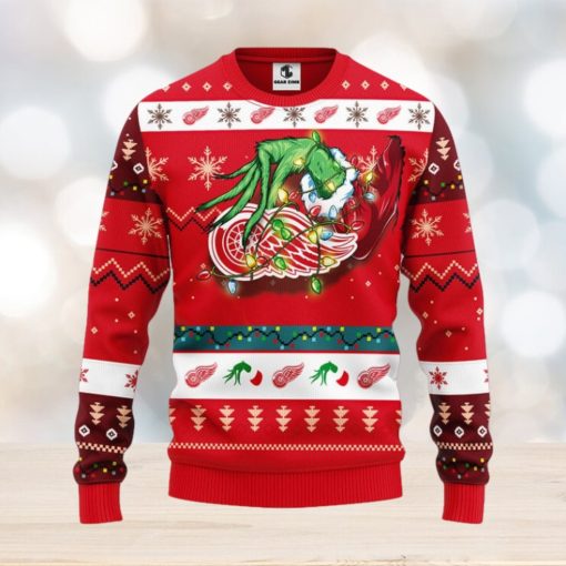 Detroit Red Wings Grinch Christmas Ugly Sweater