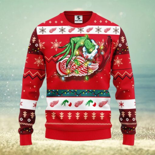 Detroit Red Wings Grinch Christmas Ugly Sweater