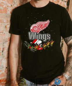 Detroit Red Wings NHL Santa Snoopy and Woodstock Christmas T Shirt, hoodie, sweater, long sleeve and tank top Detroit Red Wings NHL Santa Snoopy and Woodstock Christmas T Shirt
