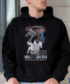 Detroit Tiger 2008 – 2023 Miguel Cabrera Thank You For The Memories Unisex T Shirt