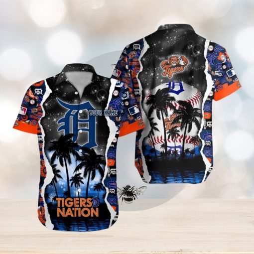 Detroit Tigers MLB Hawaiian Shirt Custom Name 3D All Over Printed Hawaii Shirt